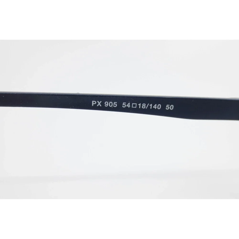 Pentax PX 905 Navy Blue Titanium Semi Rimless Rectangular Eyeglass Frames